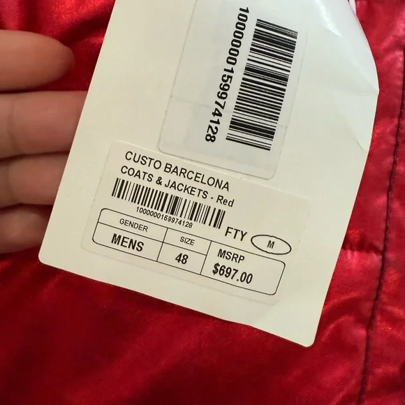 Custo BarcelonaRed Puffer Jacket